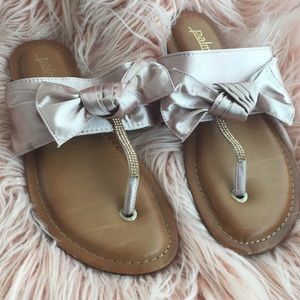Rose Bow Sandles w/ Rose Gold